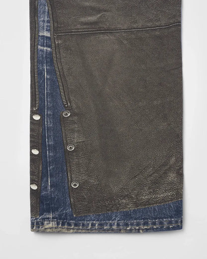 Colorblock Digital Printing Cotton Jeans | LCDEGO Streetwear