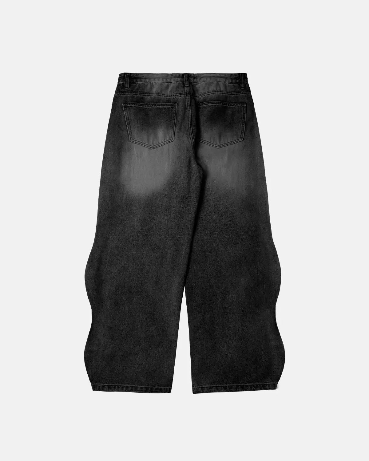 LCDEGO Wave Washed Baggy Jeans