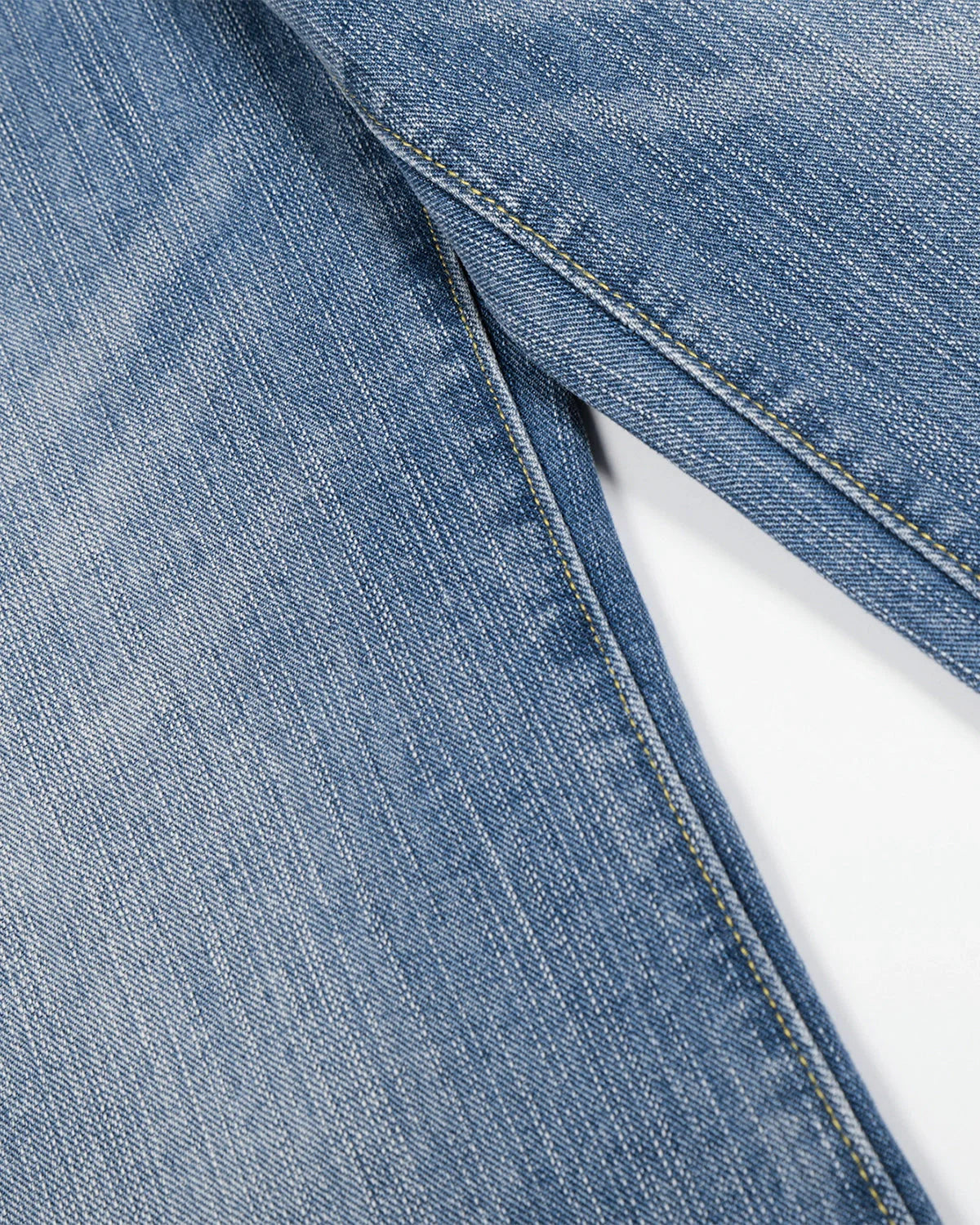 Cinch Back Washed Bamboo Weave Baggy Jeans | LCDEGO Streetwear
