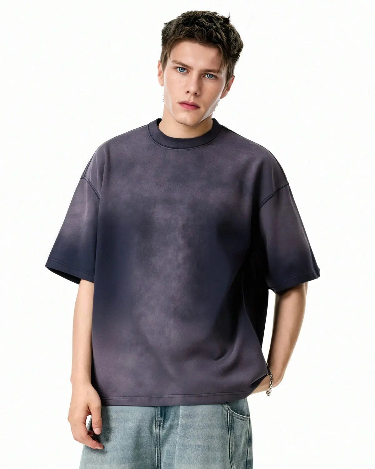 Oversized Monkey Acid Wash Tee | LCDEGO Streetwear