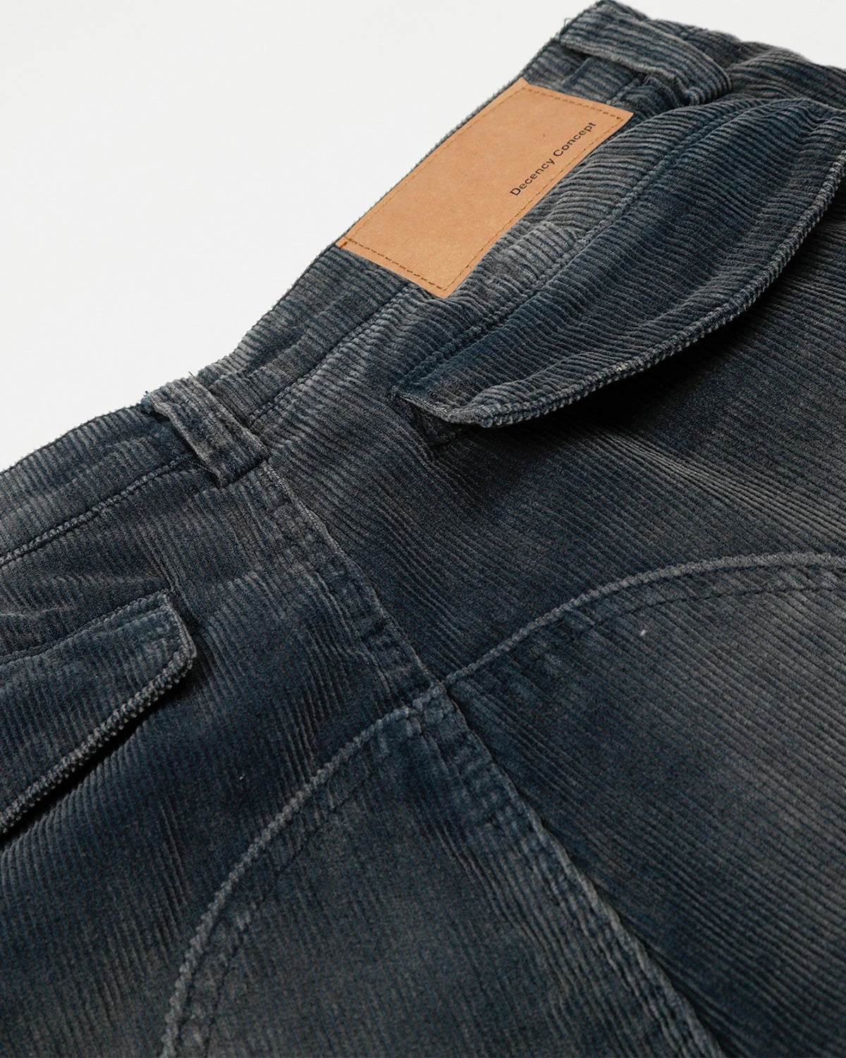 Acid Washed Corduroy Cargo Barrel Pants | LCDEGO Streetwear