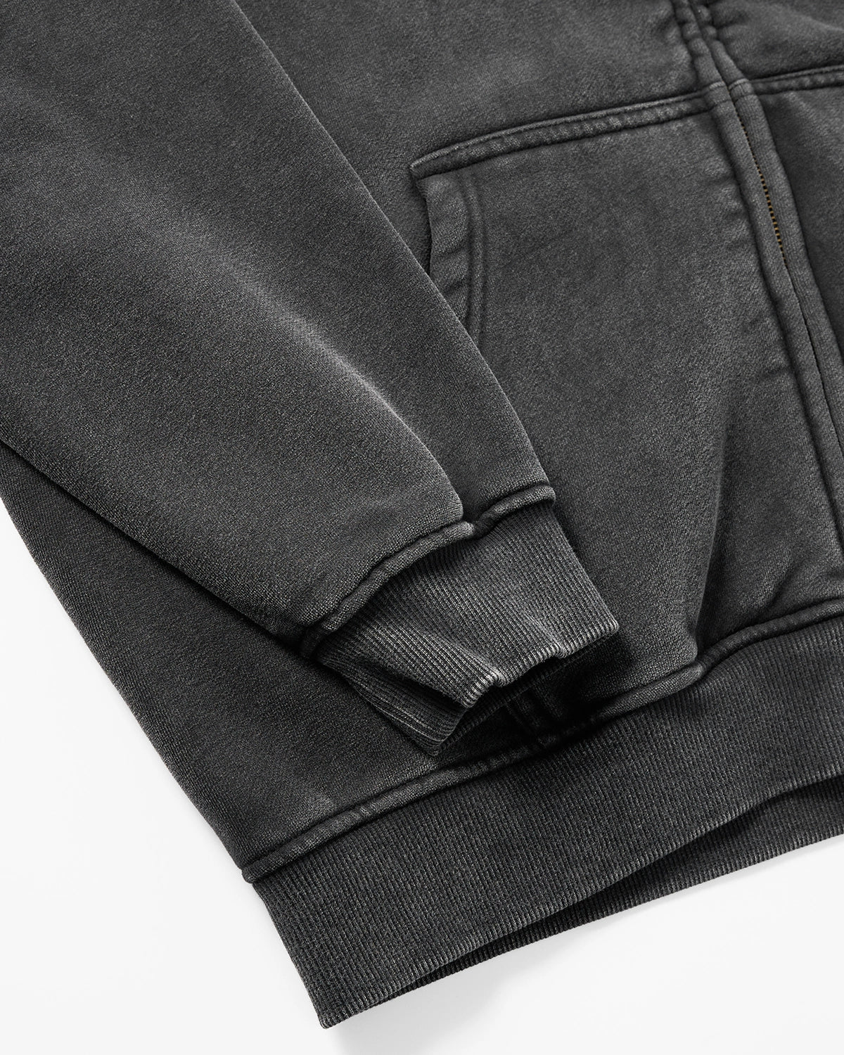 Distressed Washed Rhinestone Zip Up Hoodies | LCDEGO Streetwear