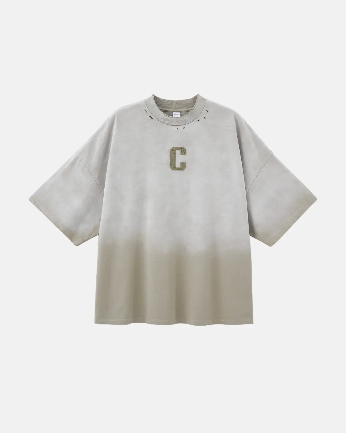 Monkey Washed Towel Embroidery Tshirt | LCDEGO Streetwear