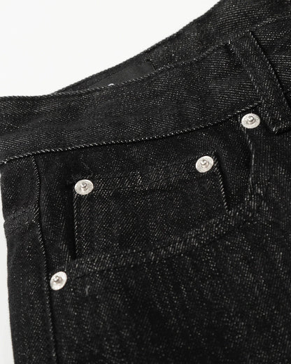 Raw Buttons Up Baggy Jeans | LCDEGO Streetwear