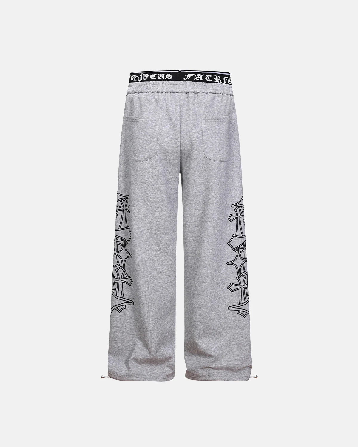 Gothic Graphic Wide Leg Sweatpants | LCDEGO Streetwear
