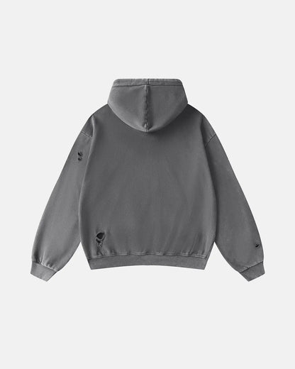 Ripped Acid Wash Hoodies | LCDEGO Streetwear