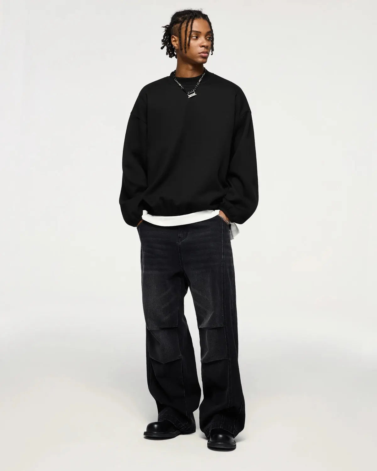 Premium Boxy Crewneck Sweatshirts | LCDEGO Streetwear