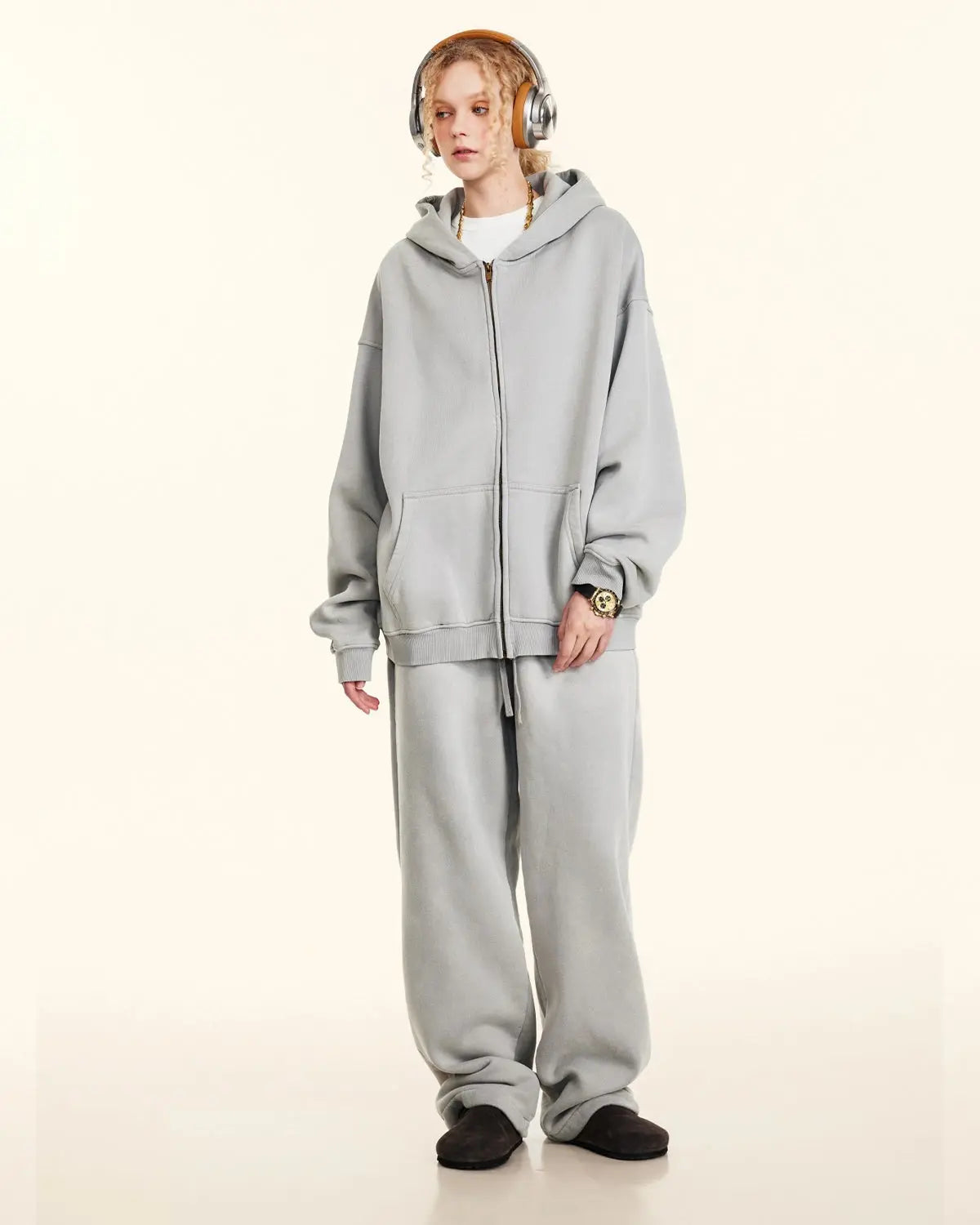 Straight-Leg Acid Wash Sweatpants | LCDEGO Streetwear