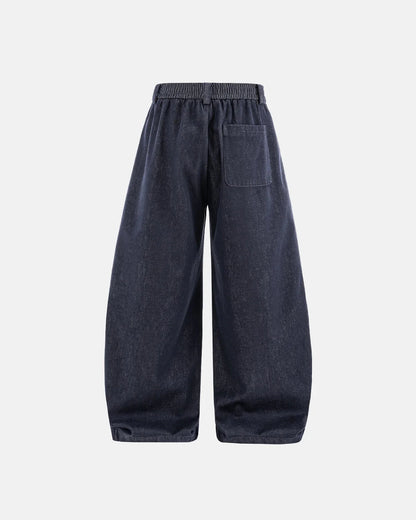 Raw Silky Denim Jeans with Belt | LCDEGO Streetwear
