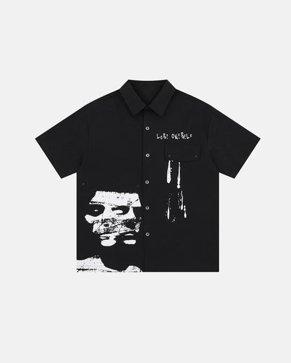 Abstract Graphic Printing Shirts | LCDEGO Streetwear