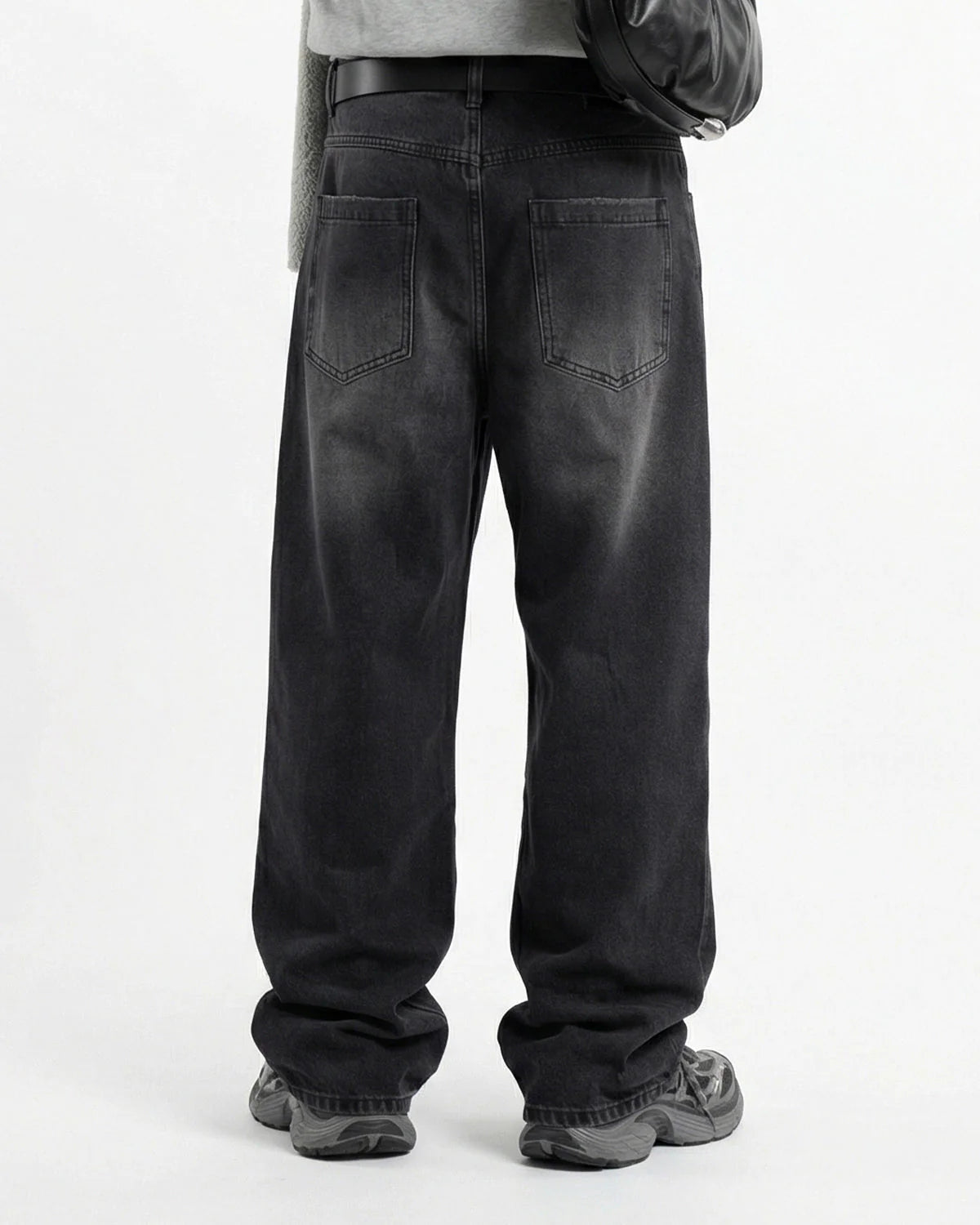 Distressed Rhinestone Ripped Baggy Jeans | LCDEGO Streetwear
