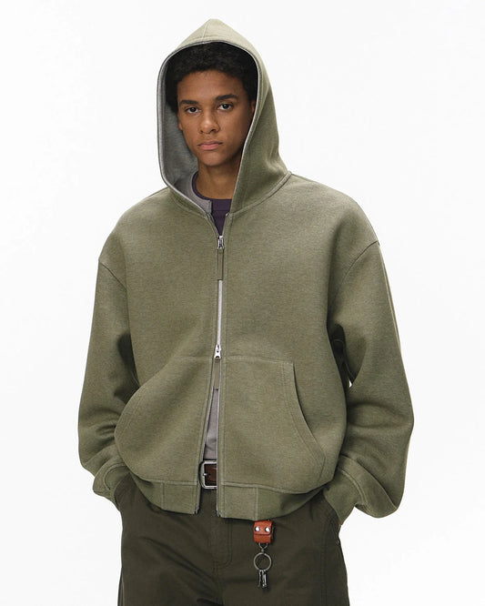 Contrast Color Liner Comfy Zip Up Hoodies | LCDEGO Streetwear