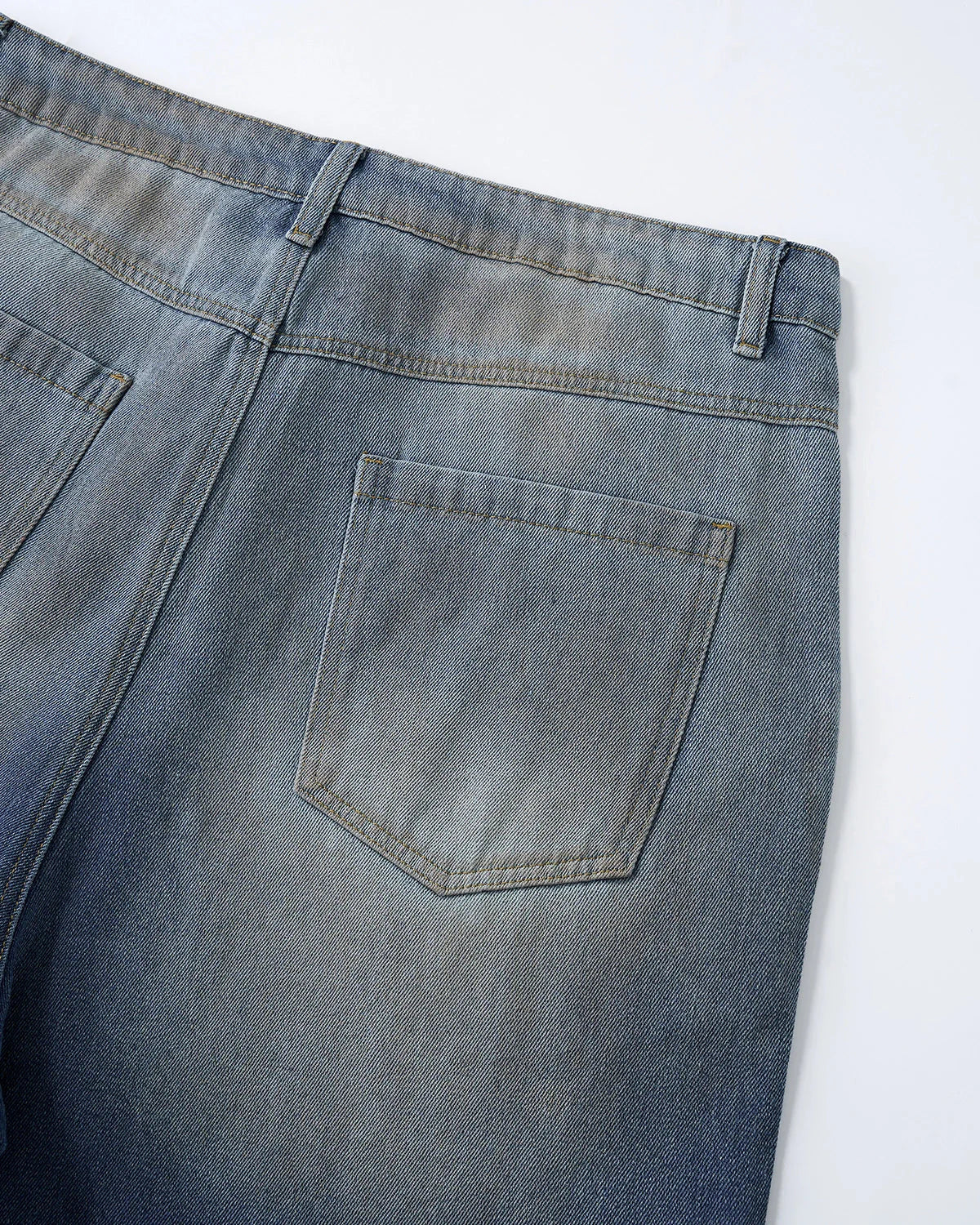 Rhinestone Washed Denim Baggy Jorts | LCDEGO Streetwear