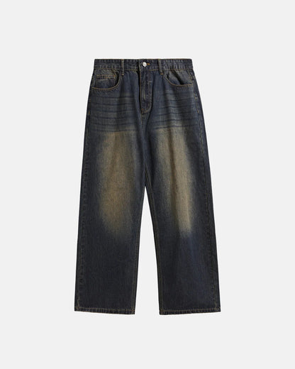 Monkey Wash Wide Leg Jeans | LCDEGO Streetwear