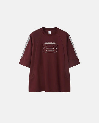 Sporty Patchwork Embroidery Tshirt | LCDEGO Streetwear