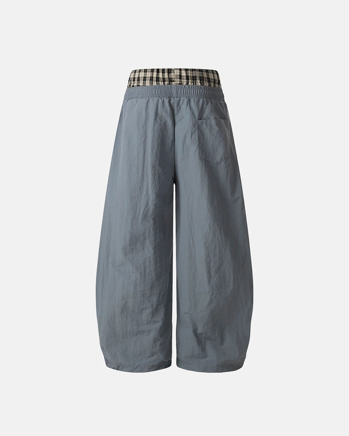 Plaid Double Waist Baggy Track Pants | LCDEGO Streetwear