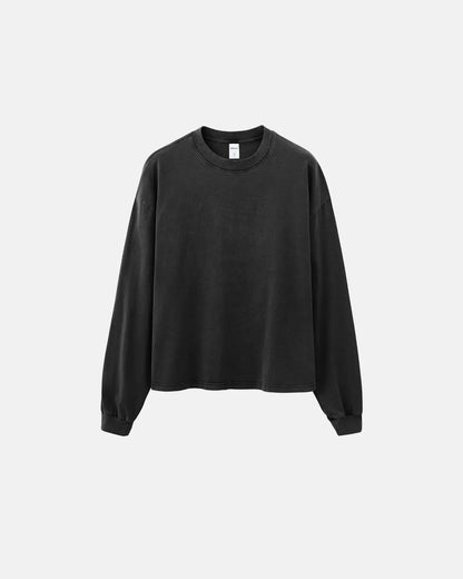 Distressed Washed Long Sleeve Tees | LCDEGO Streetwear
