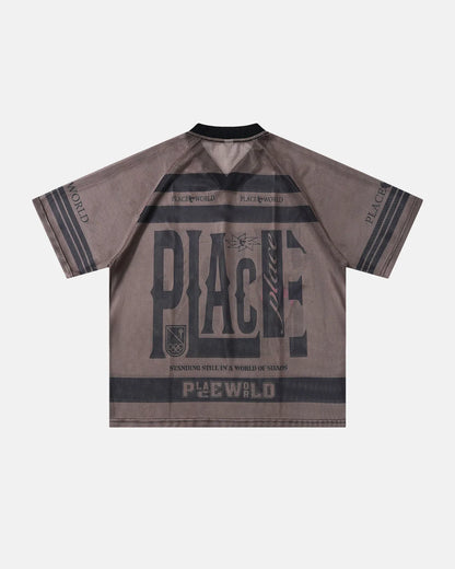 Oversized Letter Mesh Jersey | LCDEGO Streetwear