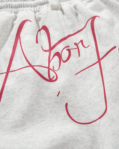 Gothic Script Baggy Sweatpants | LCDEGO Streetwear