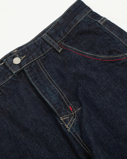 Raw Blue Deconstructed Baggy Jeans | LCDEGO Streetwear