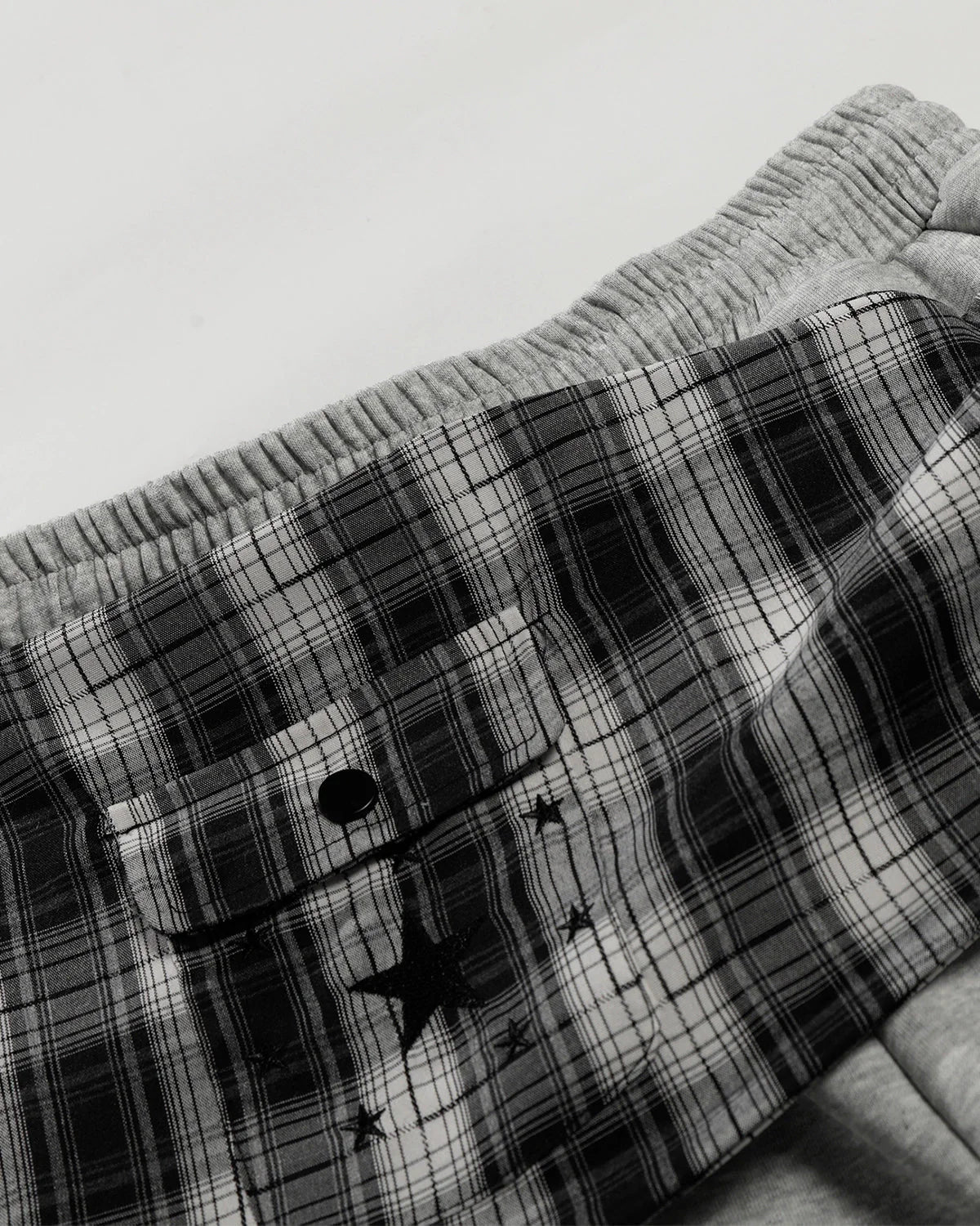 Plaid Layered Baggy Sweatpants | LCDEGO Streetwear