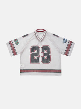 23 Jersey Mesh Print Tee | LCDEGO Streetwear