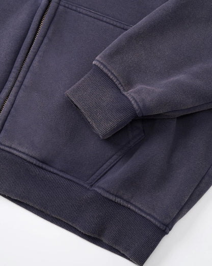 Graphic Acid Washed Zip Up Hoodies | LCDEGO Streetwear