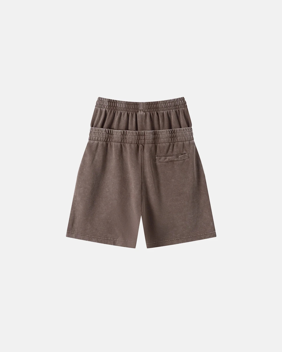Double Waist Acid Wash Sweat Shorts | LCDEGO Streetwear