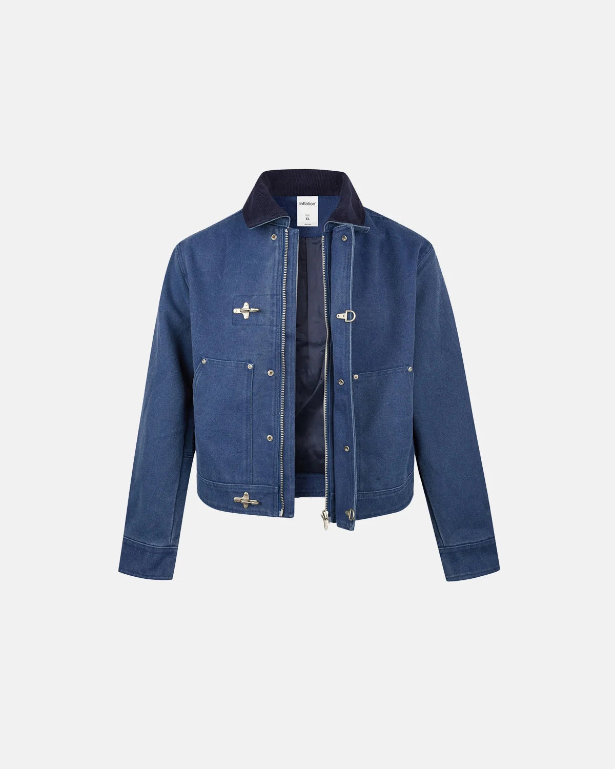 Patchwork Fireman Clasp Jacket | LCDEGO Streetwear