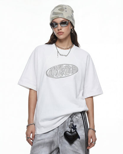 Hollow Embroidered Graphic T-Shirt | LCDEGO Streetwear