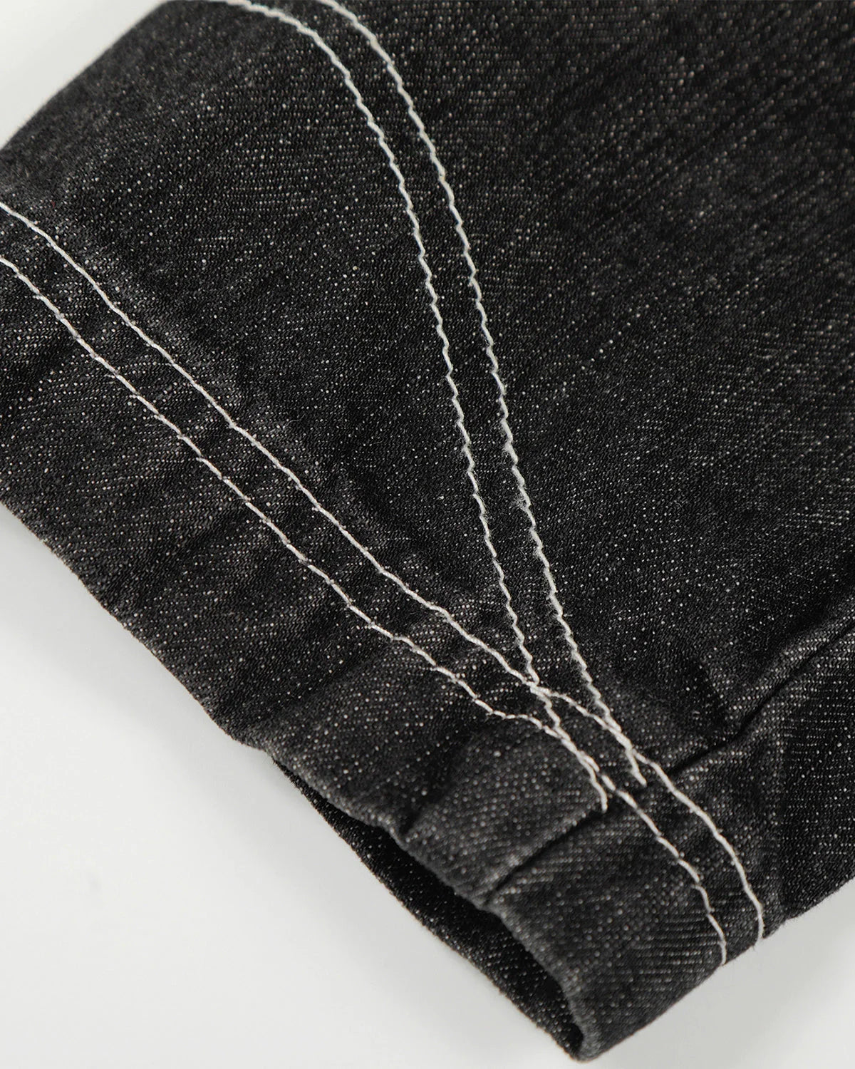 Stand Collar Raw Clasp Denim Jacket | LCDEGO Streetwear