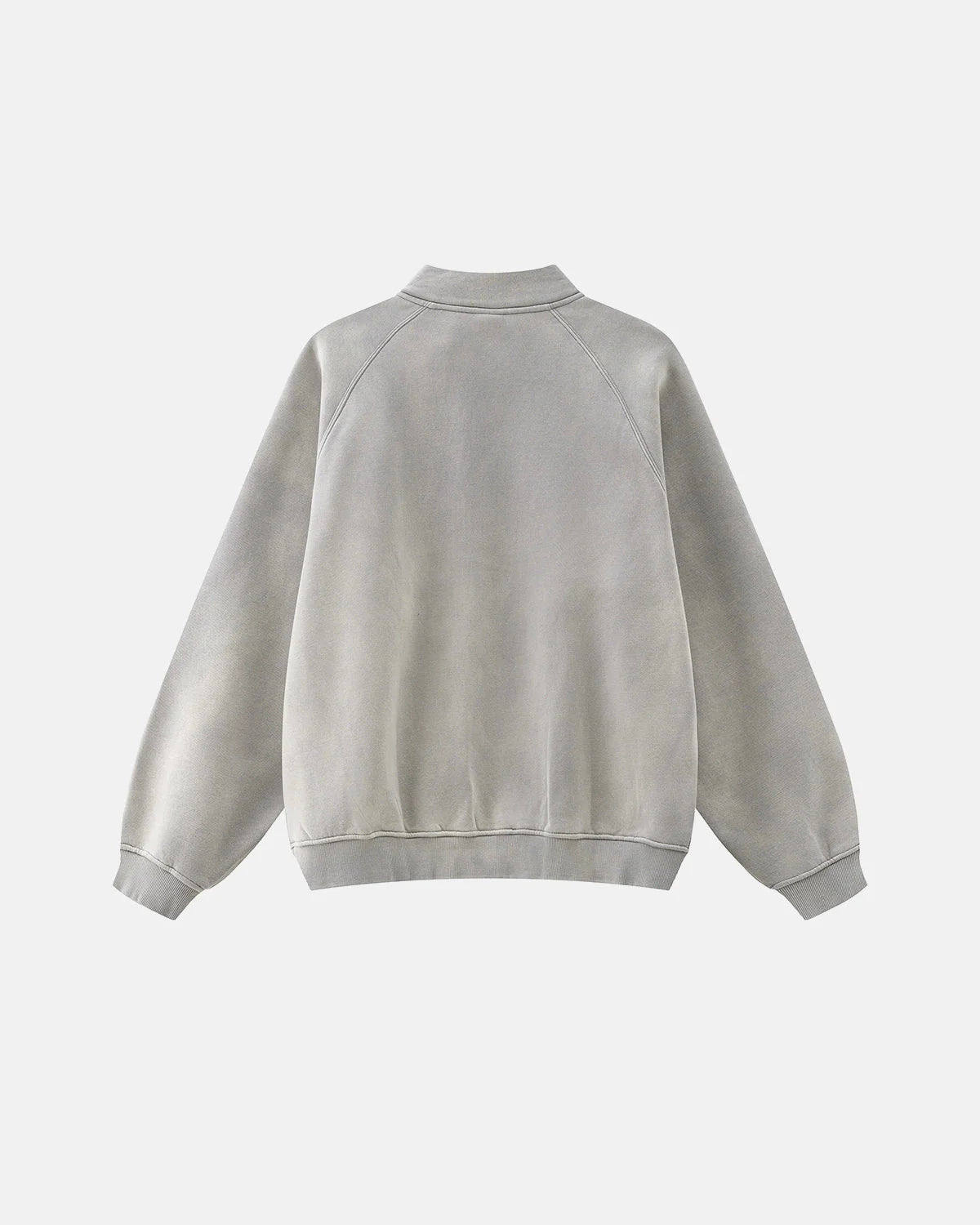 Quarter Zip Up Monkey Washed Sweatshirt | LCDEGO Streetwear