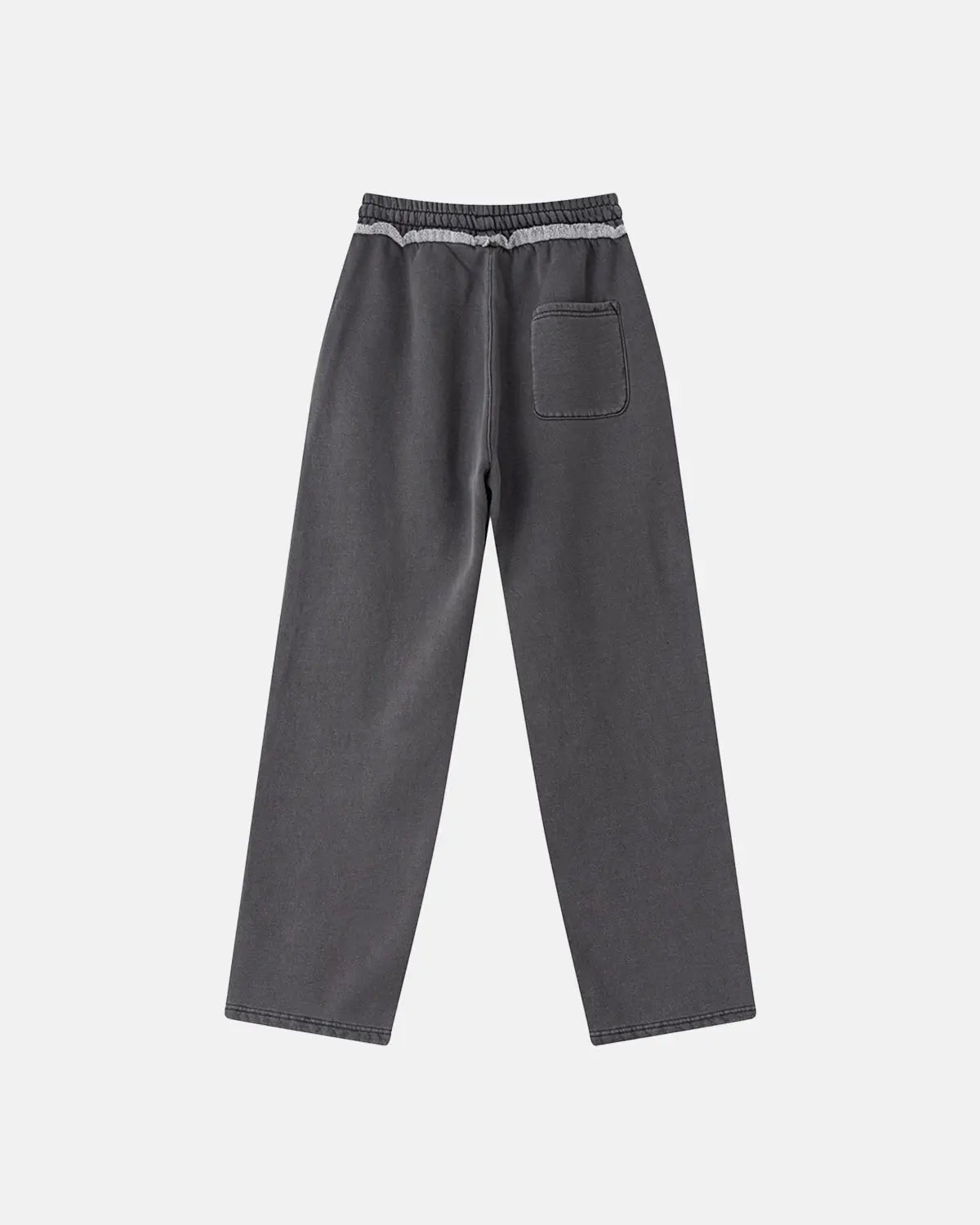 Wash Patchwork Straight Leg Sweatpants | LCDEGO Streetwear