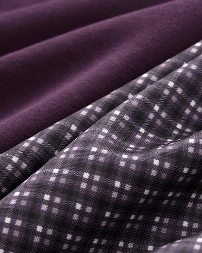 Boxy Fit Plaid Reversible Jacket | LCDEGO Streetwear