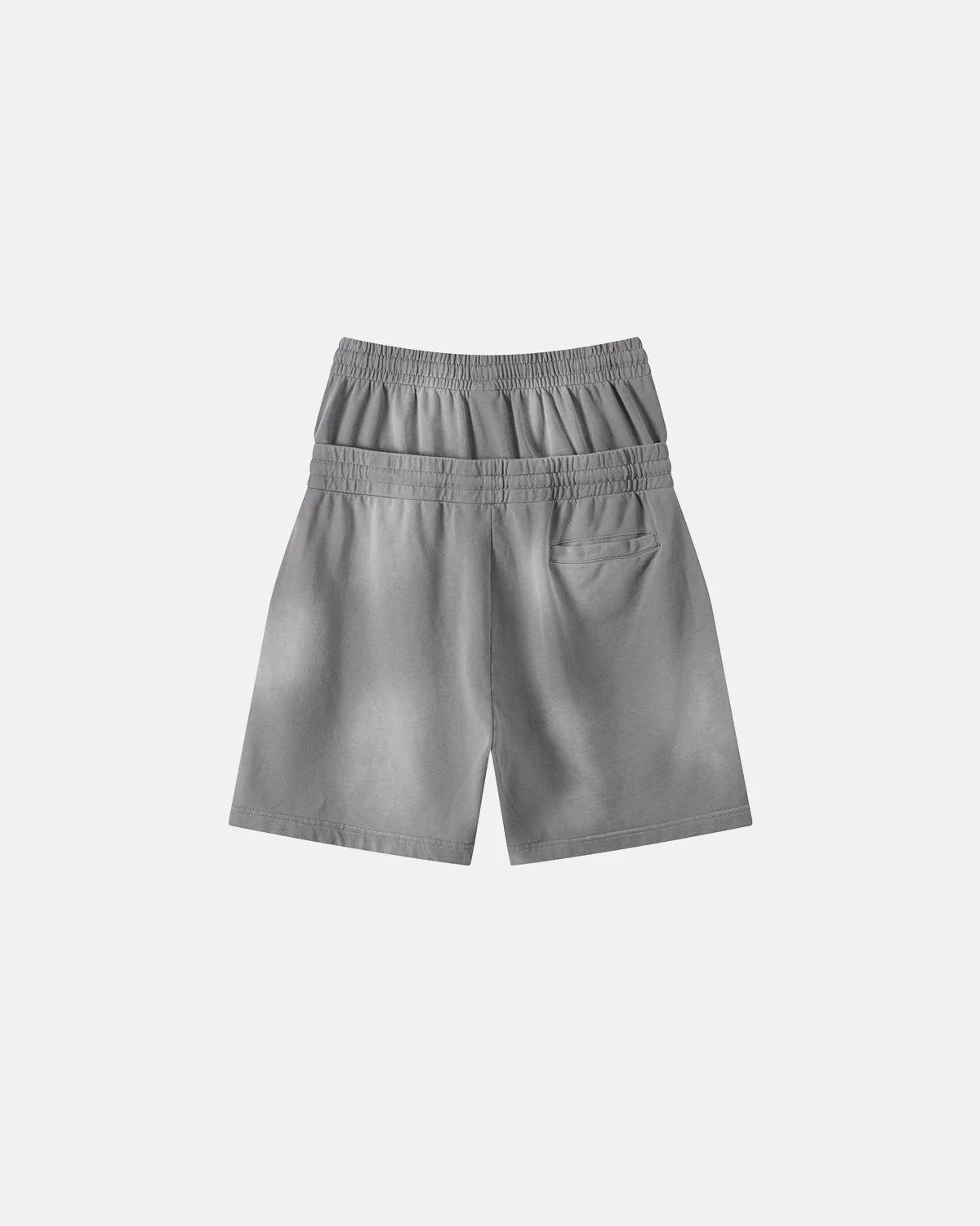 Double Waist Monkey Wash Sweat Shorts | LCDEGO Streetwear