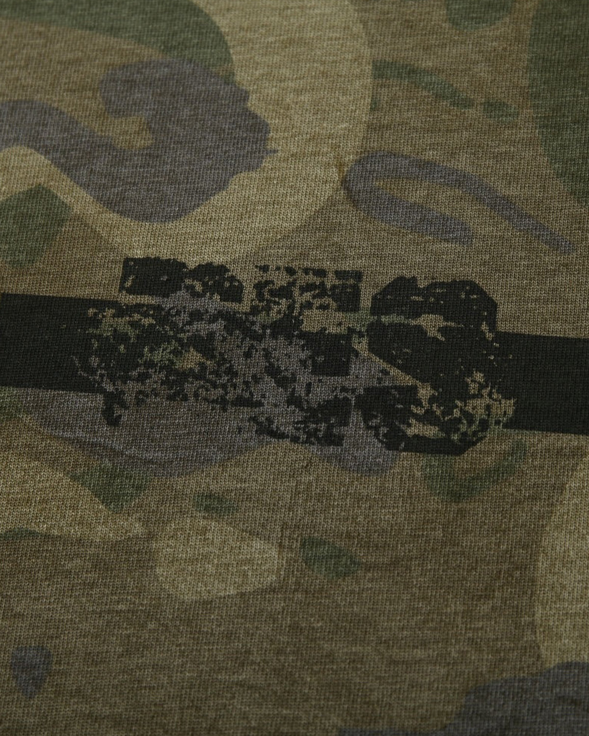 Lace Patchwork Camo Raglan Tees | LCDEGO Streetwear