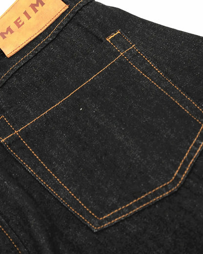 Contrast Stitch Raw Baggy Jeans | LCDEGO Streetwear