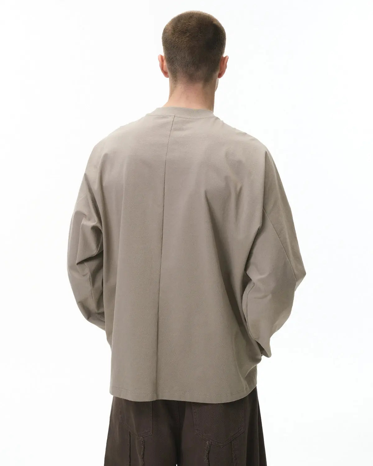 Stitching Oversized Long Sleeve Tees | LCDEGO Streetwear