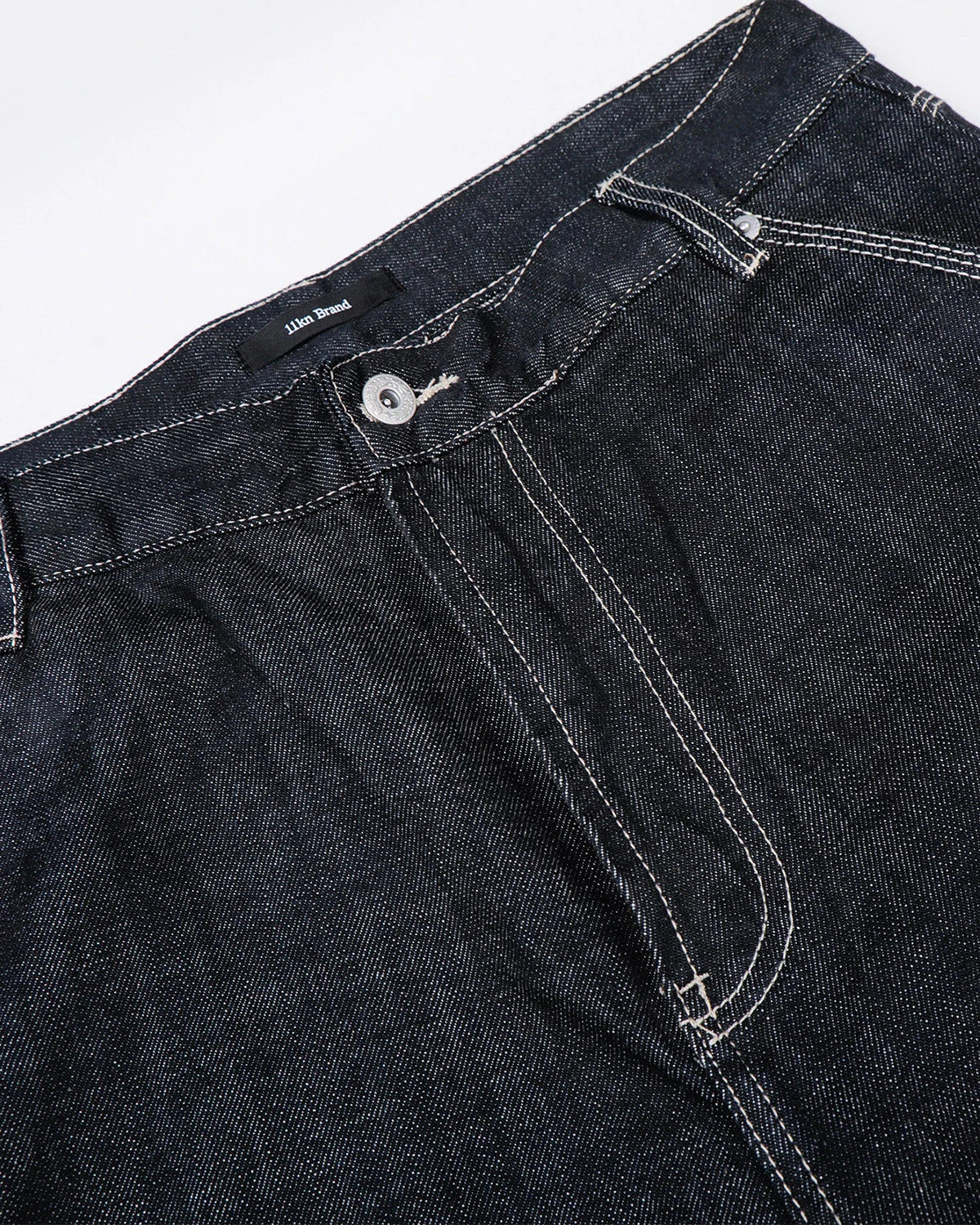 Raw Blue Wide Leg Denim Jeans | LCDEGO Streetwear
