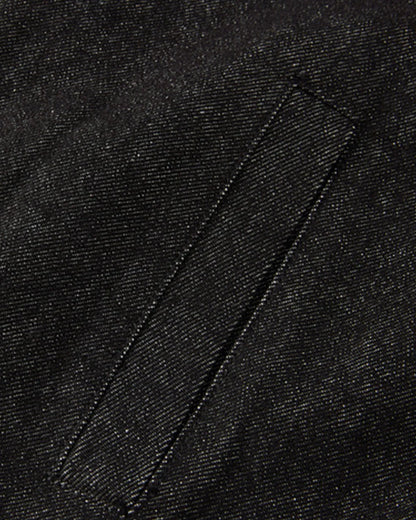 Cropped Asymmetric Button Denim Jacket | LCDEGO Streetwear