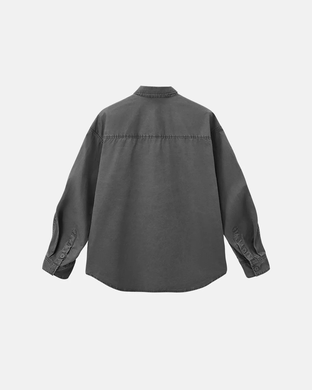 Acid Wash Cargo Shirt Jacket | LCDEGO Streetwear
