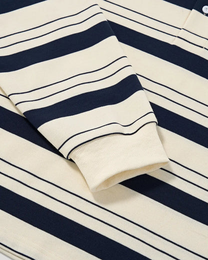 Striped Rugby Polo Shirt | LCDEGO Streetwear