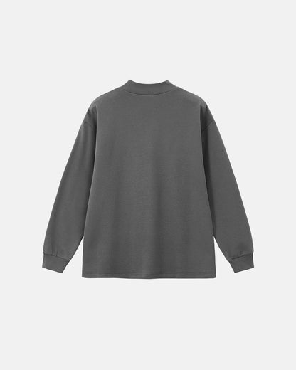 Soft Touch Mock Neck Sweatshirts | LCDEGO Streetwear