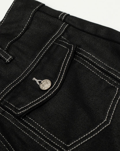 Letter Graphic Cargo Barrel Jeans | LCDEGO Streetwear