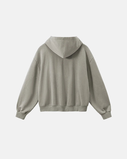 Acid Wash French Terry Zip Up Hoodies | LCDEGO Streetwear