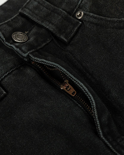 Black Patchwork Barrel Jeans | LCDEGO Streetwear