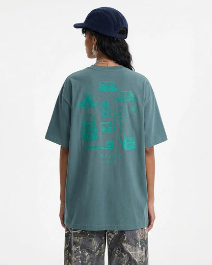 Camping Graphic Cotton Tees | LCDEGO Streetwear