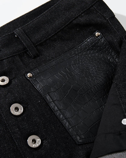Double Wasit Raw Super Baggy Jeans | LCDEGO Streetwear