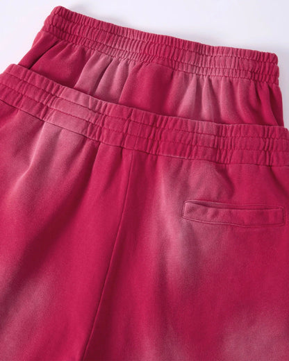 Double Waist Monkey Wash Sweat Shorts | LCDEGO Streetwear