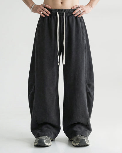 Distressed Acid Washed Barrel Sweatpant | LCDEGO Streetwear